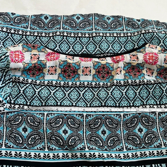 Speeklers Floral Blue, Multicolored Long Sleeve Tunic Dress Boho Small NWT - Picture 7 of 10